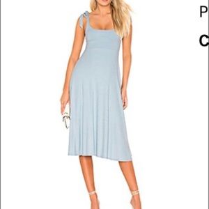 Privacy Please Sable Midi Dress in Columbia Blue size small S
